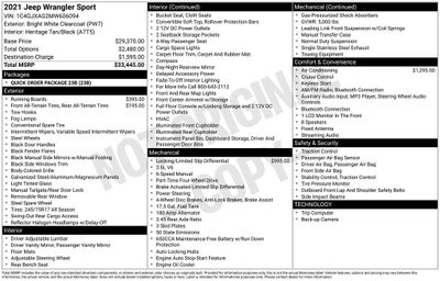 2021 Jeep Wrangler Sport