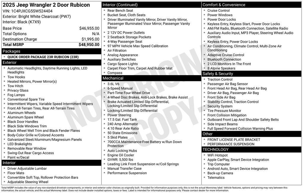 2025 Jeep Wrangler Rubicon