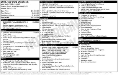 2020 Jeep Grand Cherokee Limited X