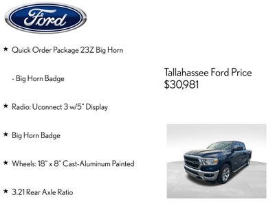 2022 RAM 1500 Big Horn/Lone Star