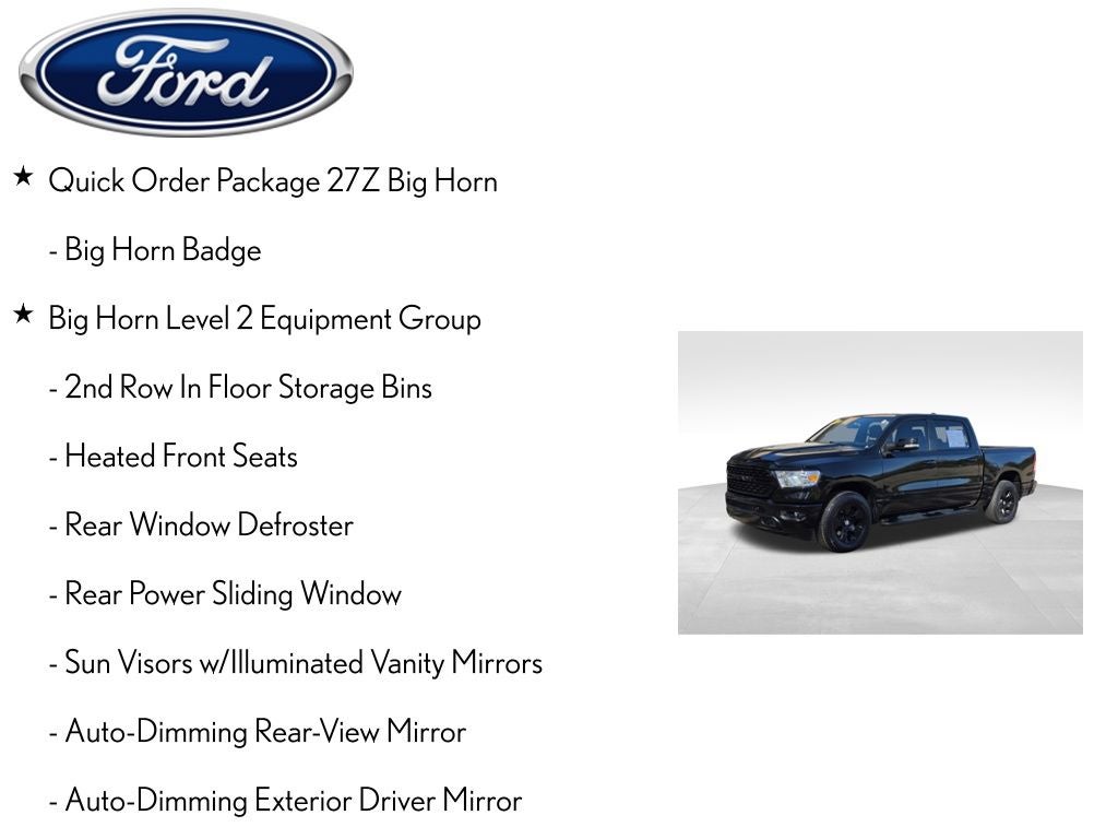 2022 RAM 1500 Big Horn/Lone Star