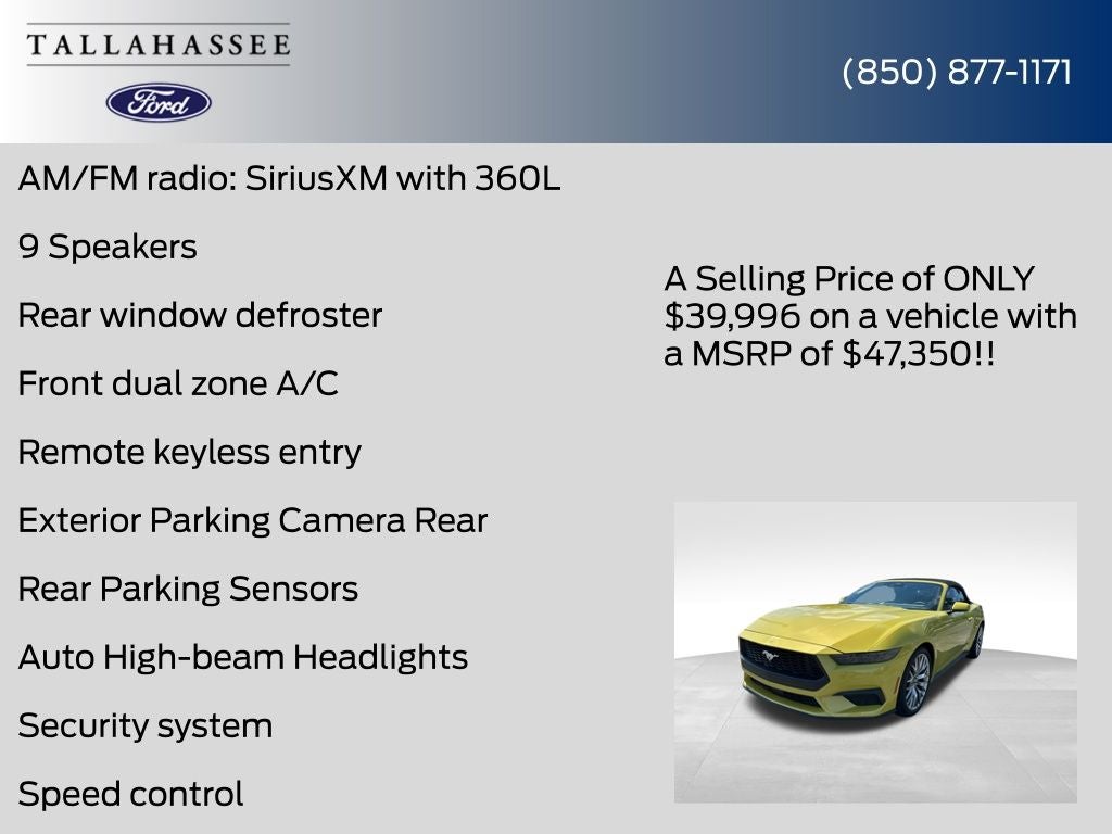 2025 Ford Mustang EcoBoost Premium