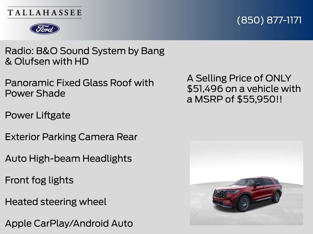 2026 Ford Explorer Platinum