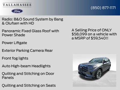 2026 Ford Explorer Platinum