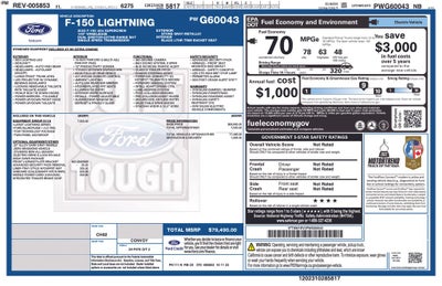 2023 Ford F-150 Lightning Lariat DUAL EMOTOR-EXTND RANGE BAT