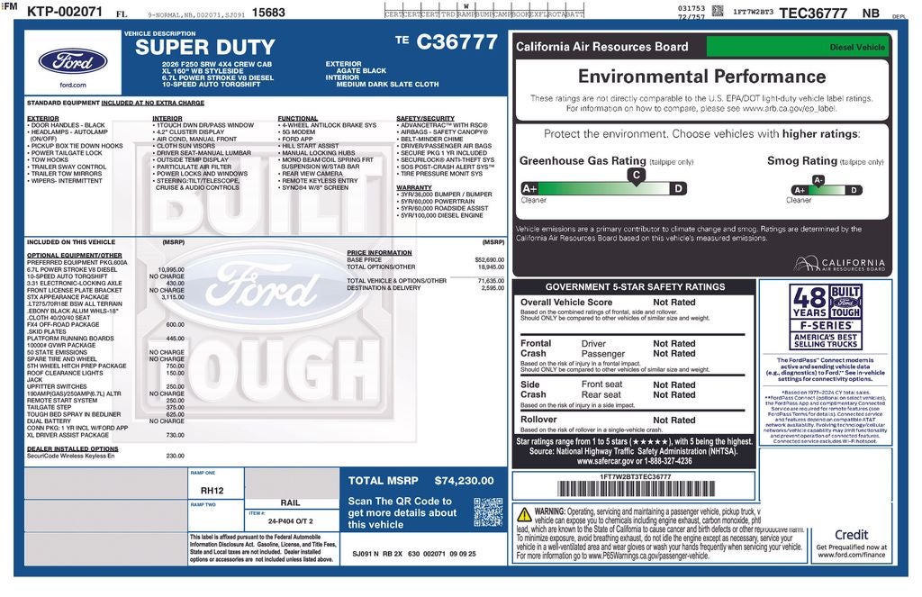 2026 Ford F-250SD XL