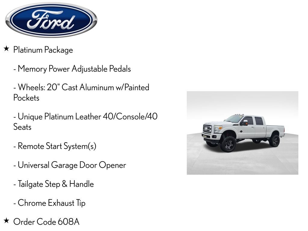2015 Ford F-250SD Platinum