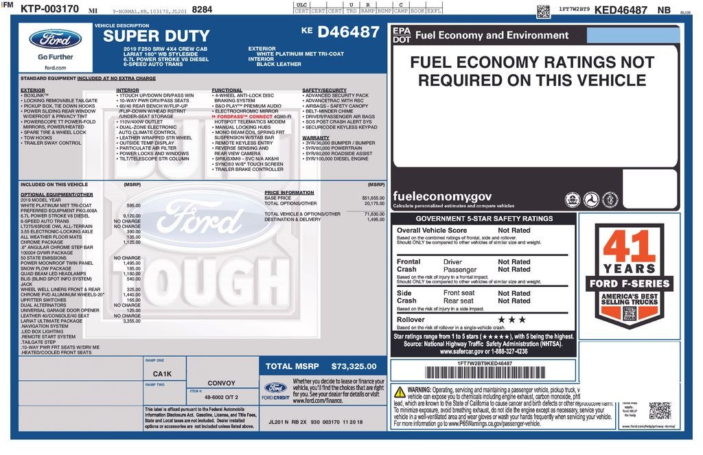 2019 Ford F-250SD Lariat