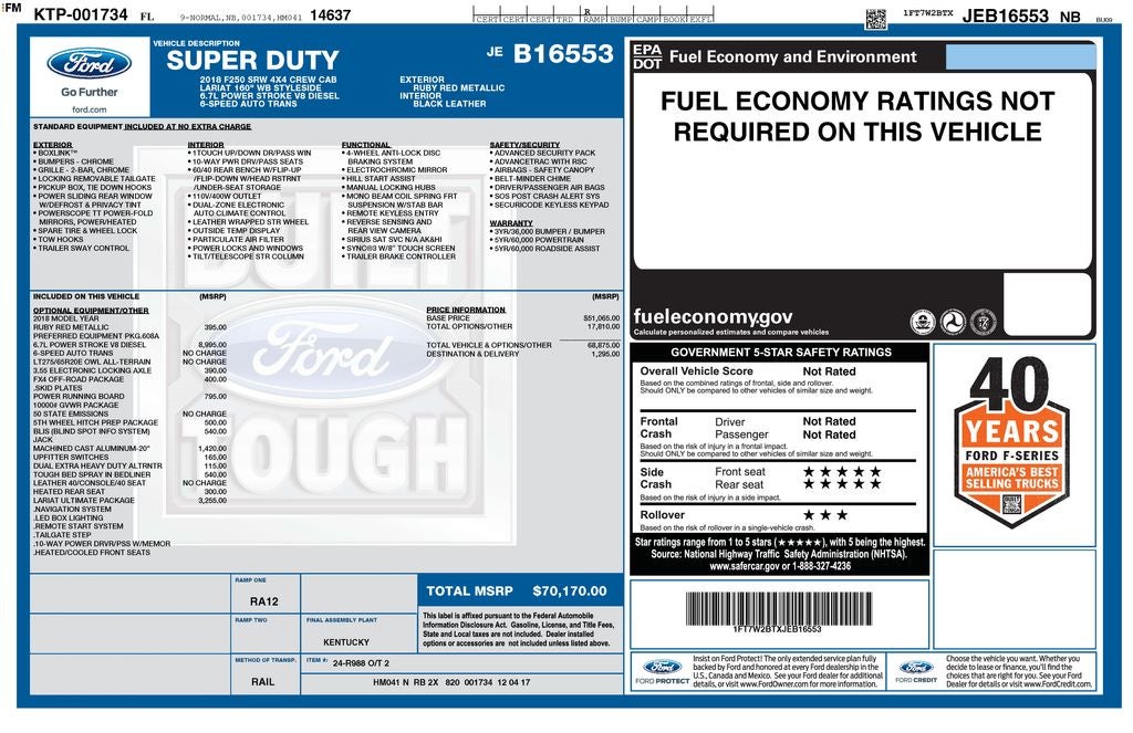 2018 Ford F-250SD Lariat