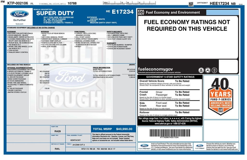 2017 Ford F-250SD XL