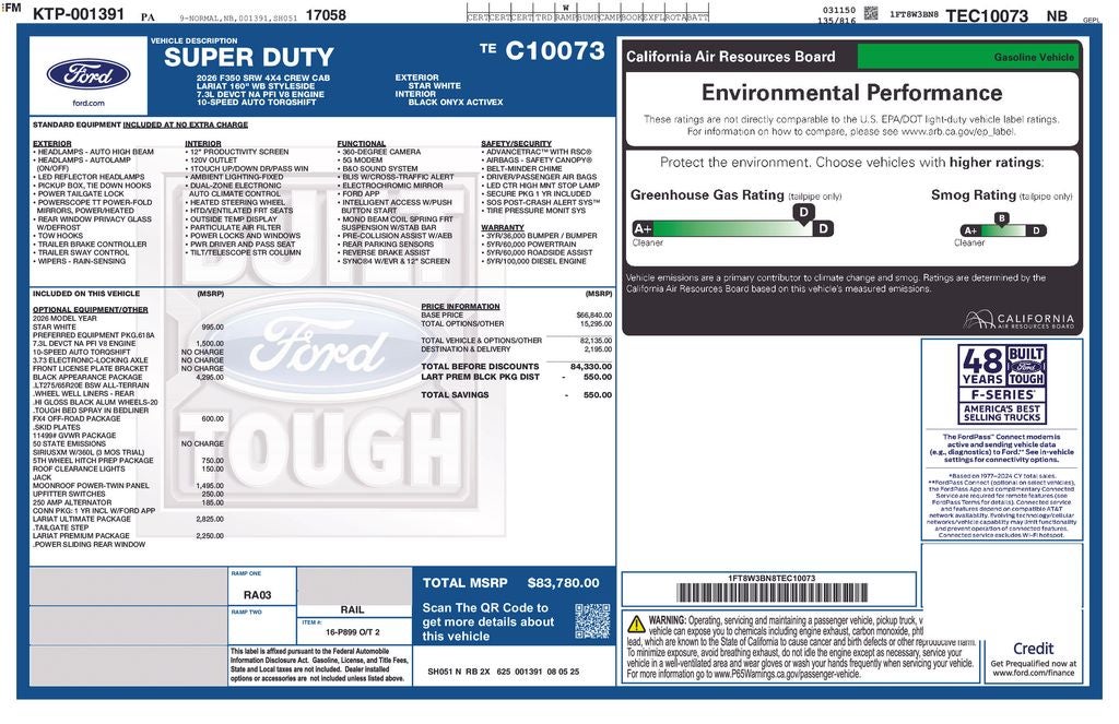 2026 Ford F-350SD Lariat