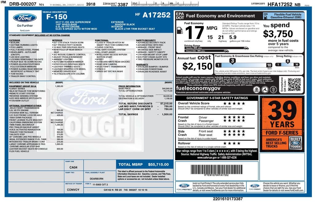 2017 Ford F-150 Lariat