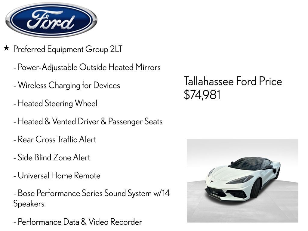 2024 Chevrolet Corvette Stingray 2LT