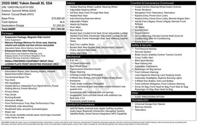 2020 GMC Yukon XL Denali