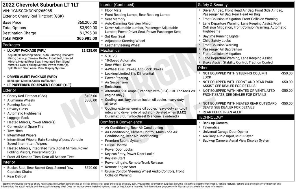 2022 Chevrolet Suburban LT