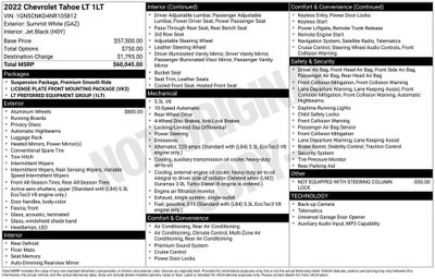 2022 Chevrolet Tahoe LT