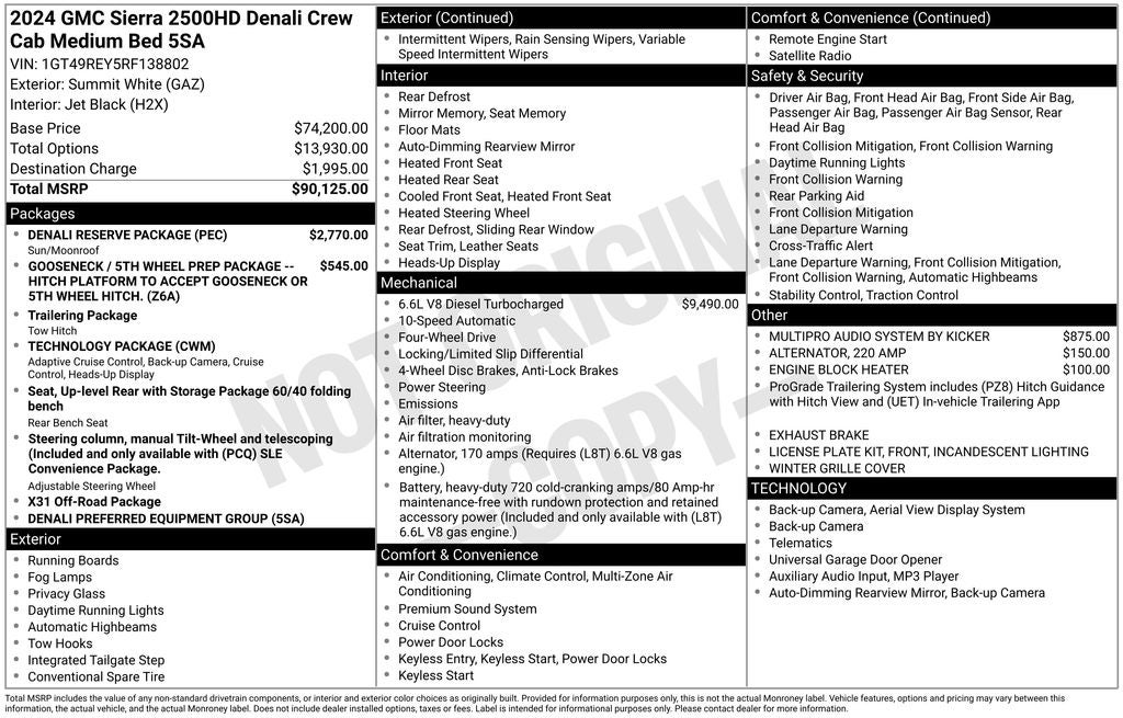 2024 GMC Sierra 2500HD Denali