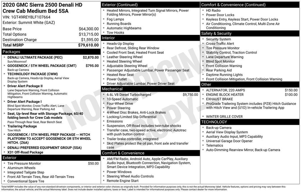 2020 GMC Sierra 2500HD Denali