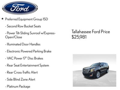 2016 Cadillac Escalade Platinum Edition