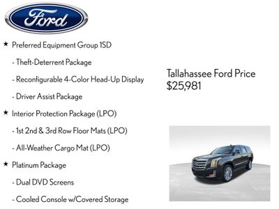 2016 Cadillac Escalade Platinum Edition