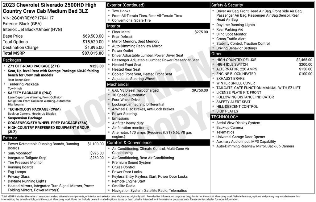 2023 Chevrolet Silverado 2500HD High Country