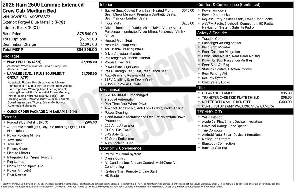 2025 RAM 2500 Laramie