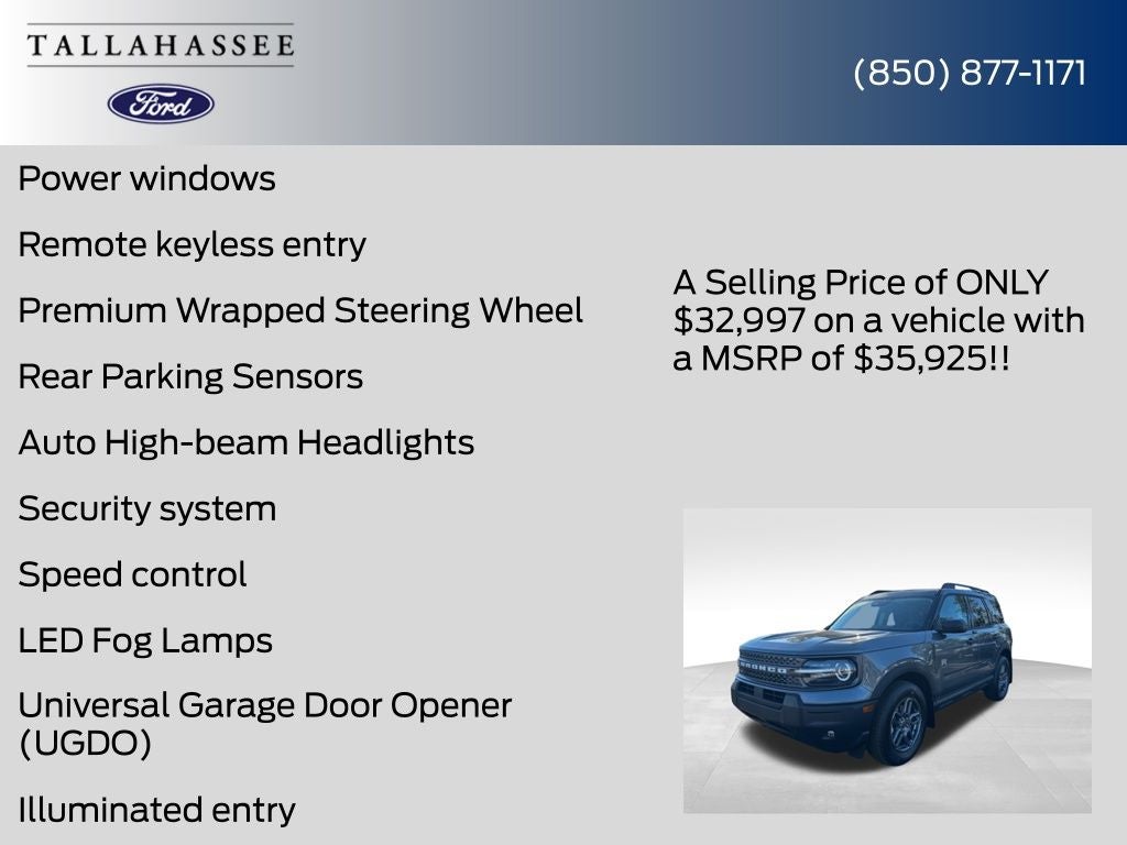 2025 Ford Bronco Sport Big Bend