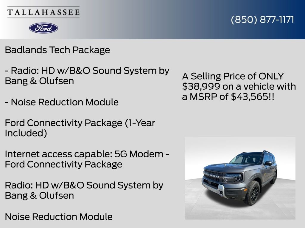 2026 Ford Bronco Sport Badlands