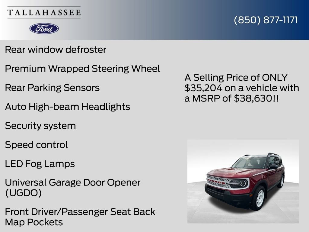 2025 Ford Bronco Sport Heritage