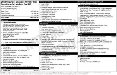 2022 Chevrolet Silverado 1500 LT Trail Boss