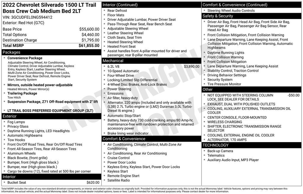2022 Chevrolet Silverado 1500 LT Trail Boss