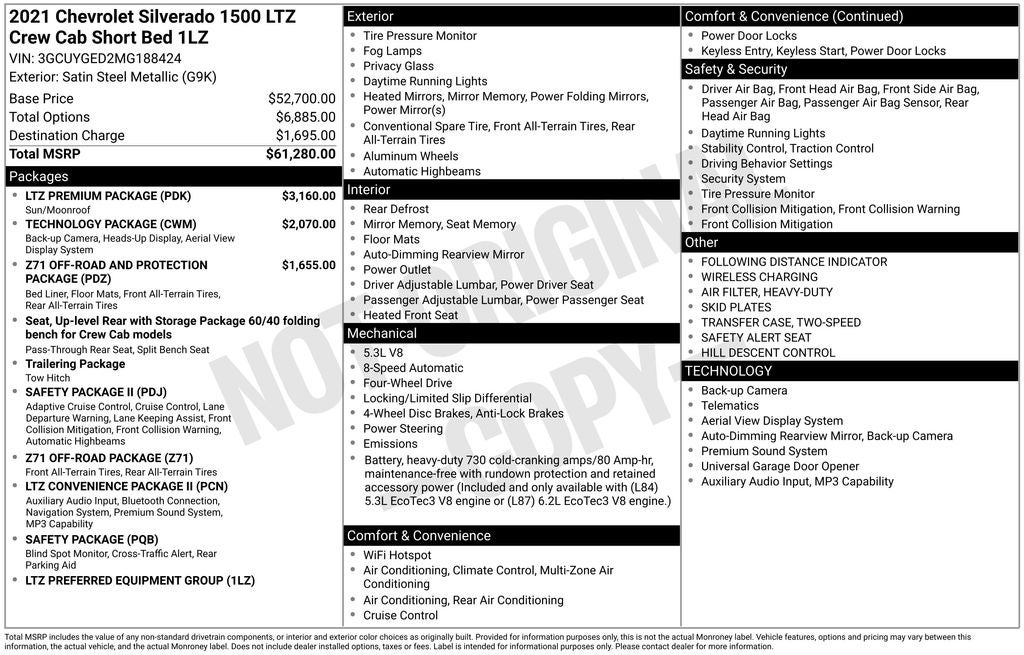 2021 Chevrolet Silverado 1500 LTZ