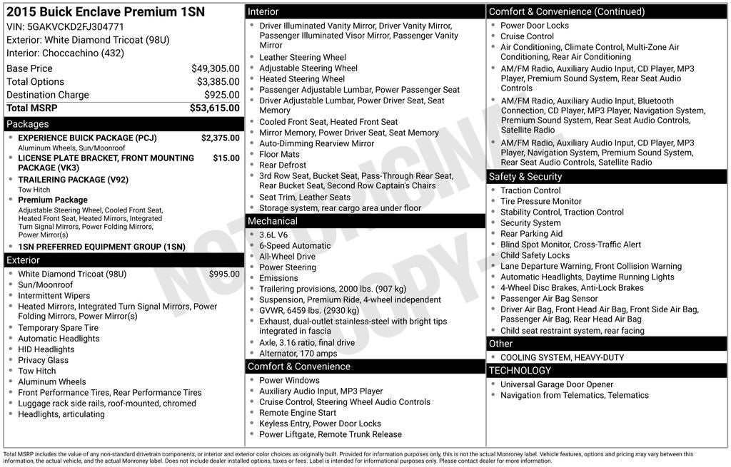 2015 Buick Enclave Premium Group
