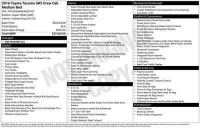 2016 Toyota Tacoma SR5