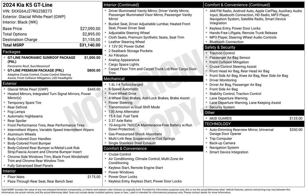 2024 Kia K5 GT-Line