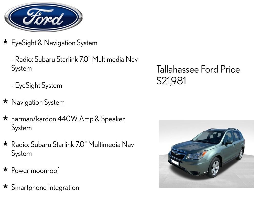 2016 Subaru Forester 2.5i Touring