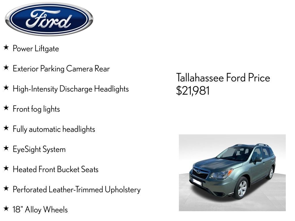 2016 Subaru Forester 2.5i Touring