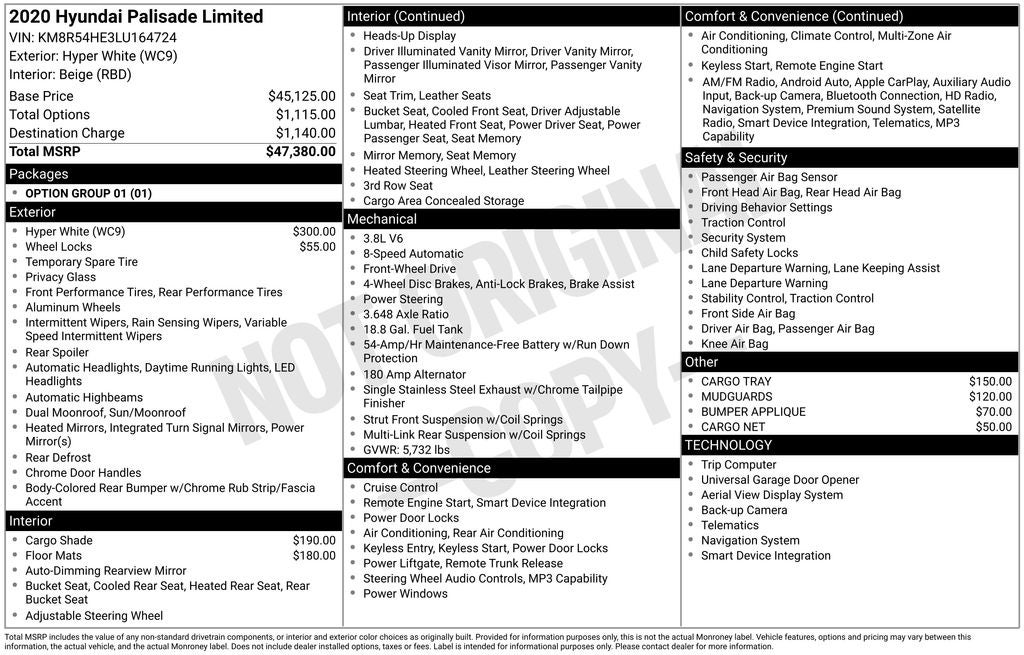2020 Hyundai Palisade Limited